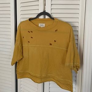 MATE the label • crop distressed tee